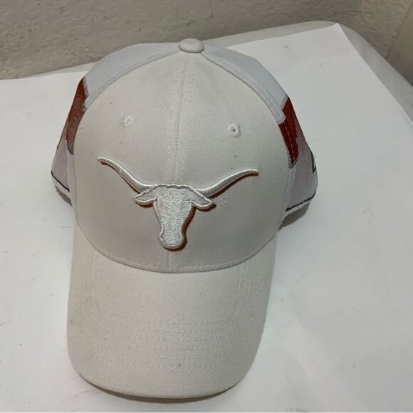 University of Texas Longhorns Cap White One Fit Hat Logo Top Of The World - Picture 6 of 10